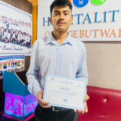 Madan Chhetri - Hospitality College Butwal Student